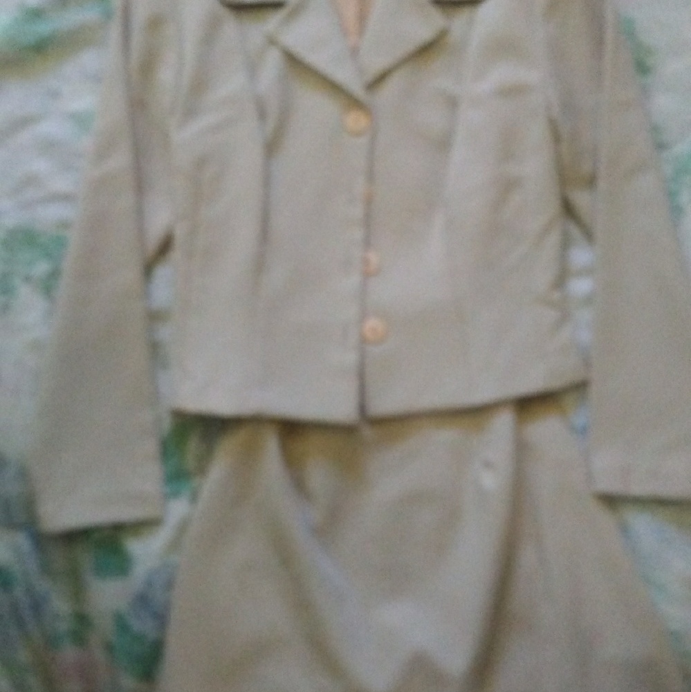 Woman's blazer and skirt